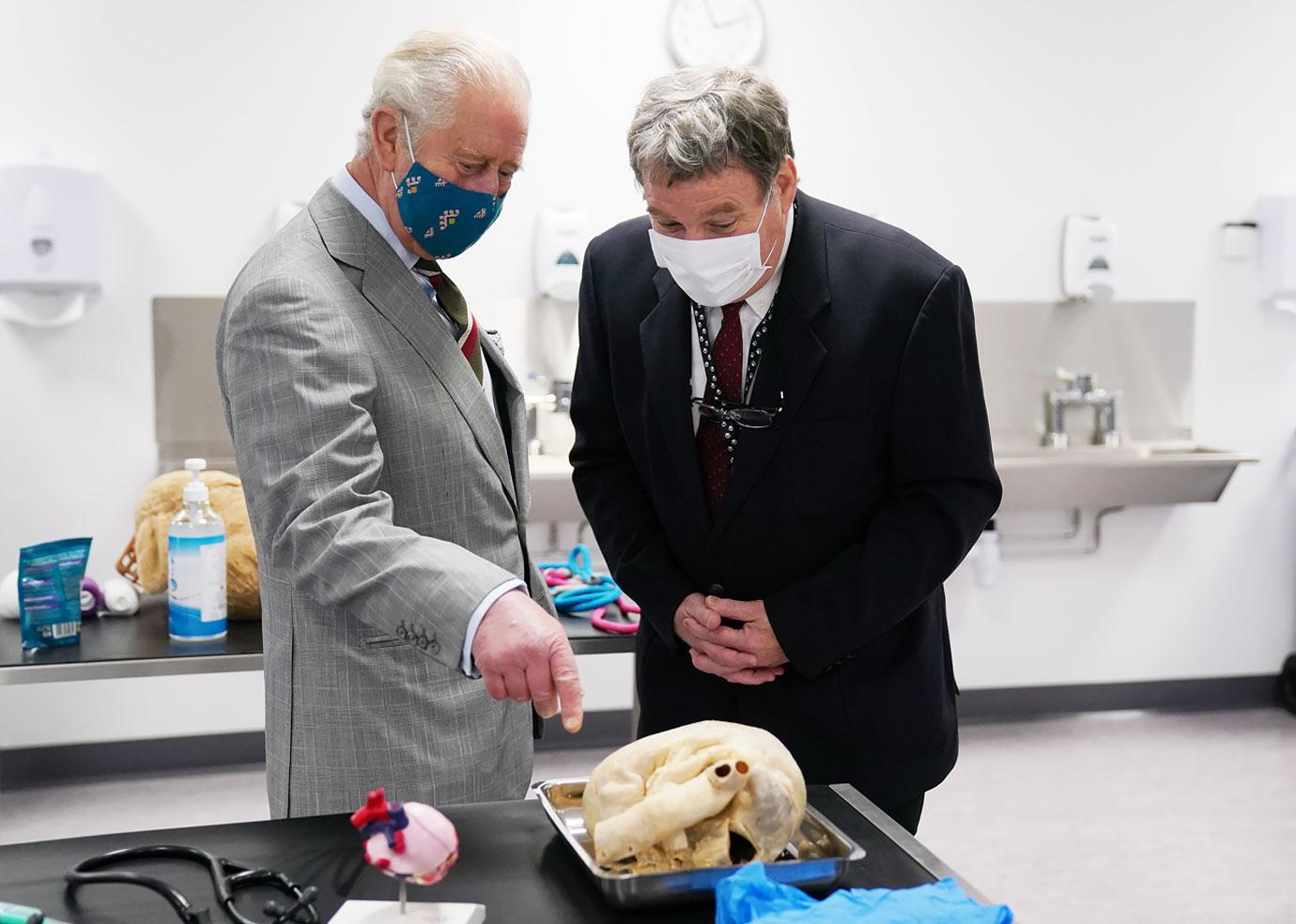 prince charles visits school of veterinary science in wales