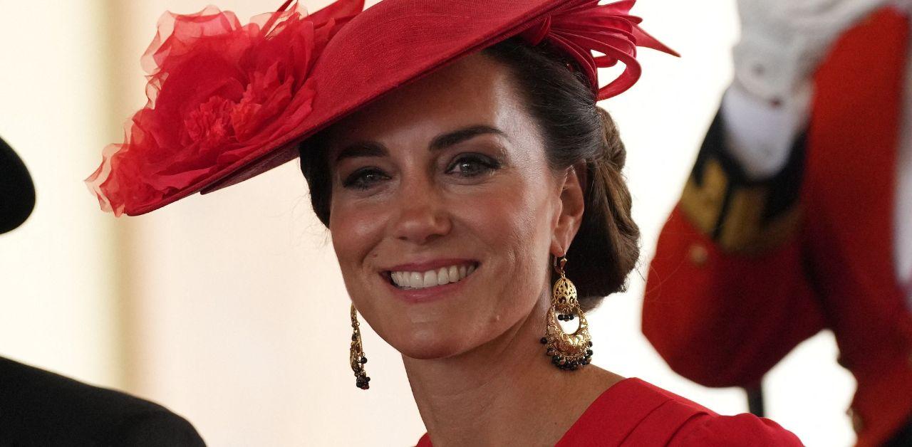 kate middleton wears red royal ascot race