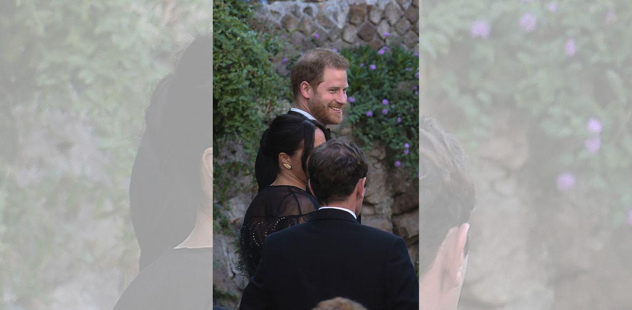 prince harry meghan markle spotted misha nonoo wedding