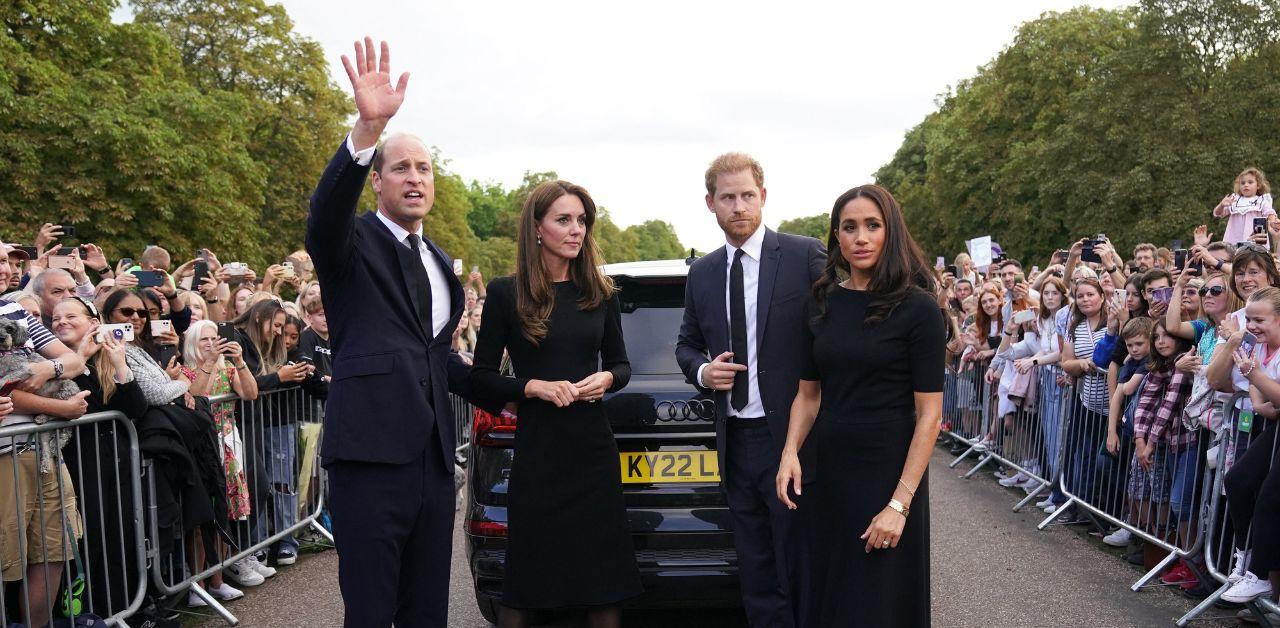 prince william kate middleton extended olive branch prince harry queen elizabeth funeral