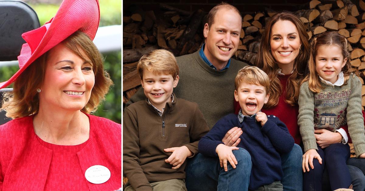 carole middleton encourages grandchildren to eat healthy by having them plant veggies