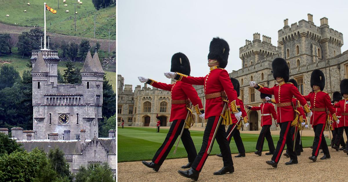 british royal residences buckingham palace windsor castle pf