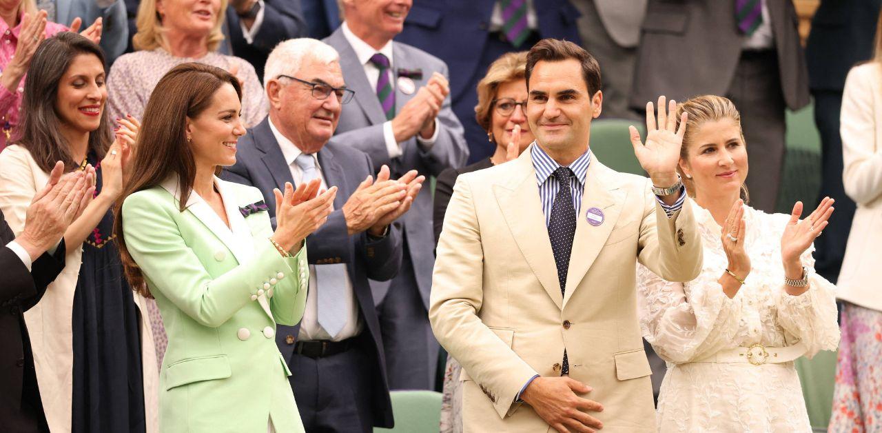 kate middleton accused flirting roger federer wimbledon