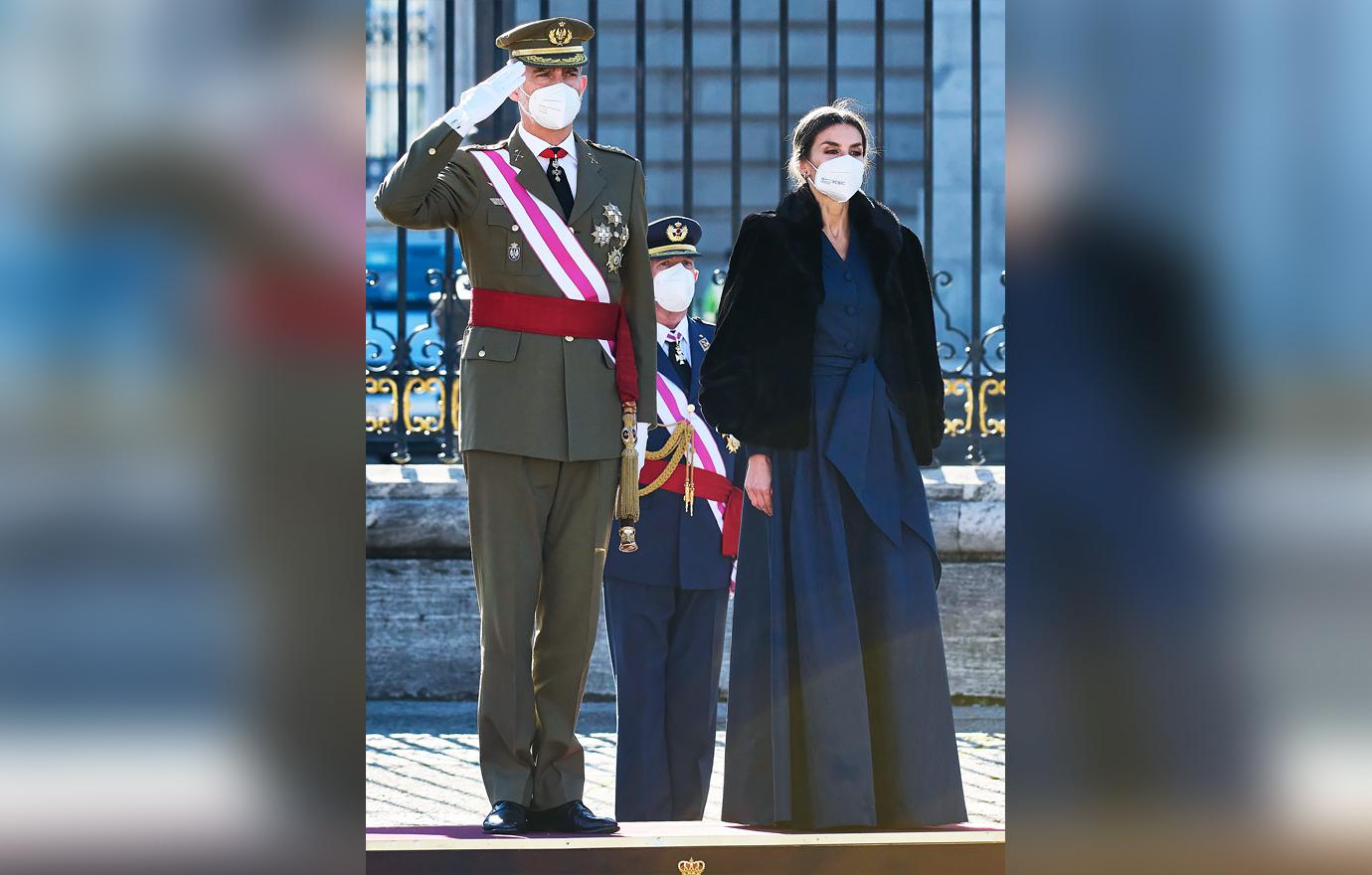 queen letizia king felipe spanish royals new years military parade