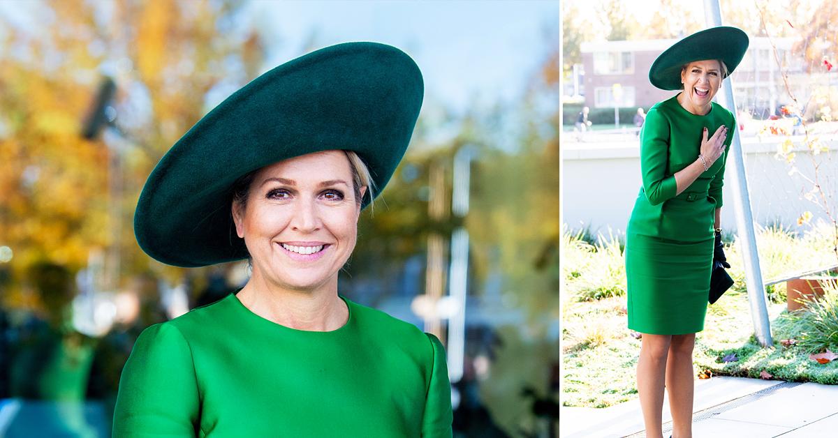 queen maxima at the official opening of the new afas software head office in leusden