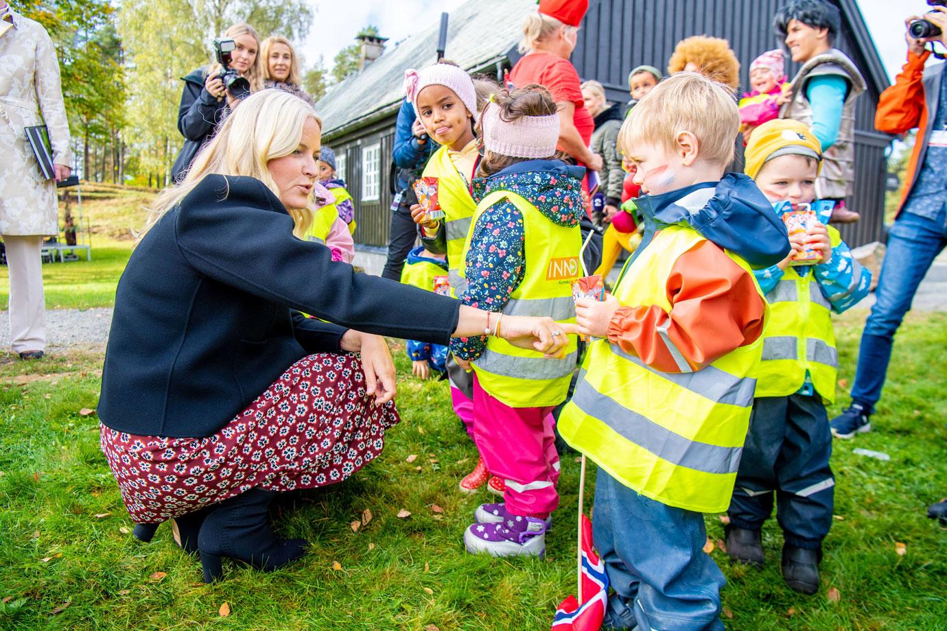 crown prince haakon and crown princess mette marit of norway visit hoytorp fort and indre ostold