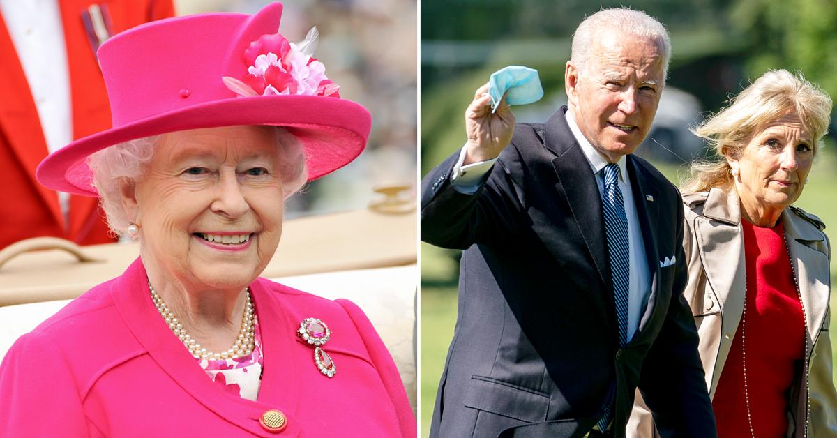 queen elizabeth meet president joe biden jill biden windsor castle tro