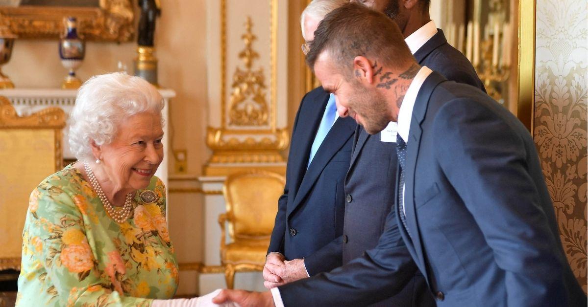 David Beckham Has Framed Photo Of Queen Elizabeth Ii In His Office