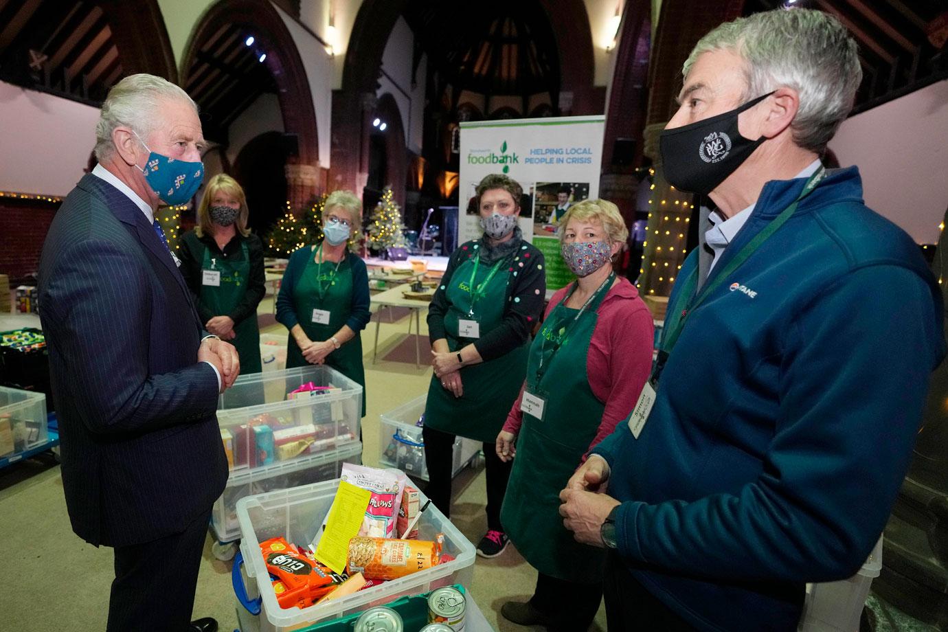 prince charles and duchess camilla visit wandsworth foodbank