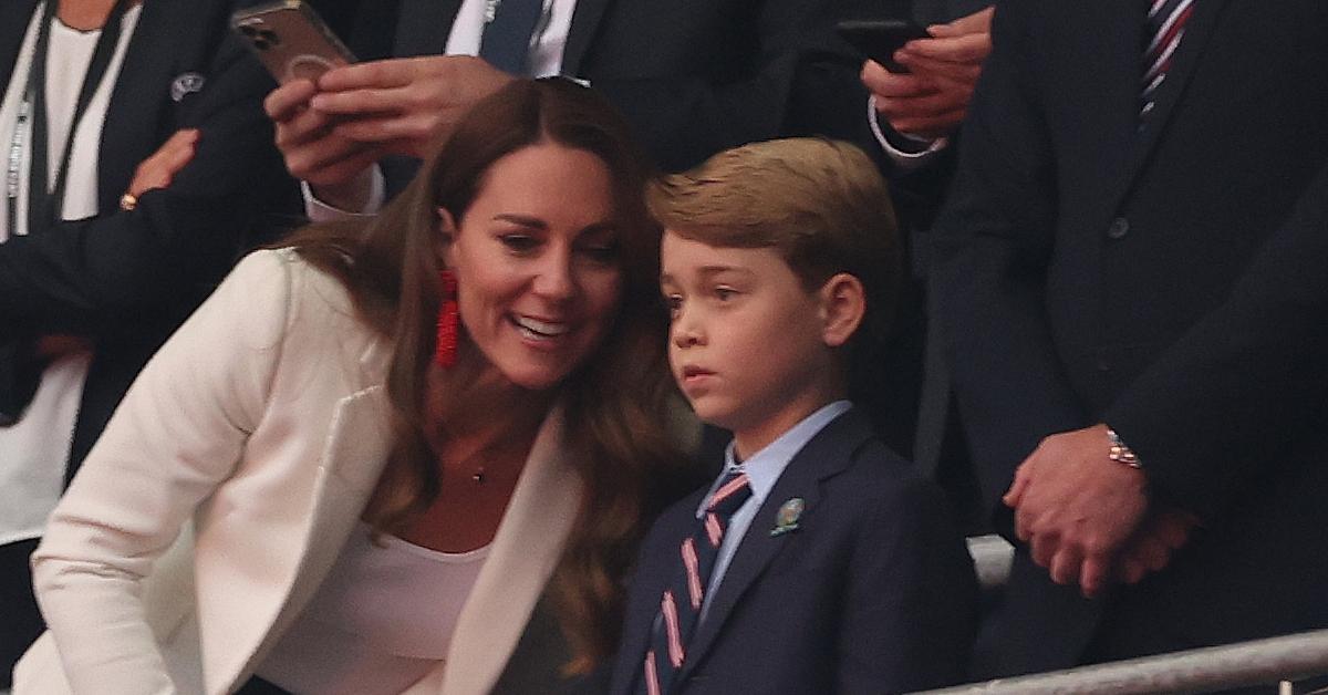 george attends euro match