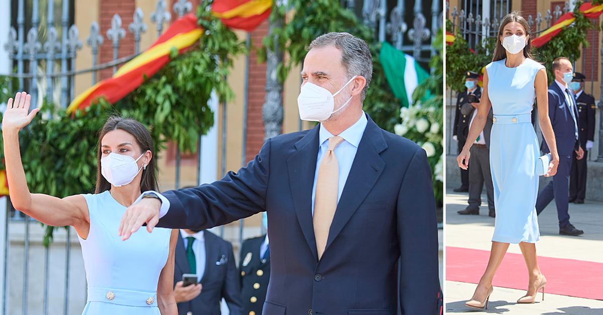 king felipe and queen letizia of spain in sevilla spain