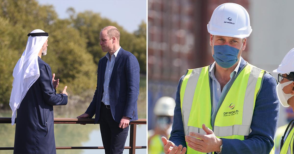 prince william visits the port of dubai pp