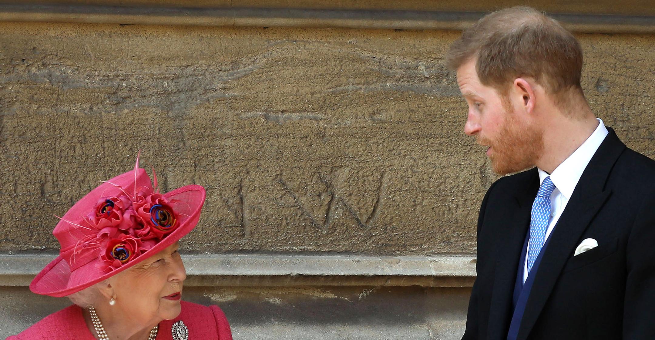 queen elizabeth meeting harry