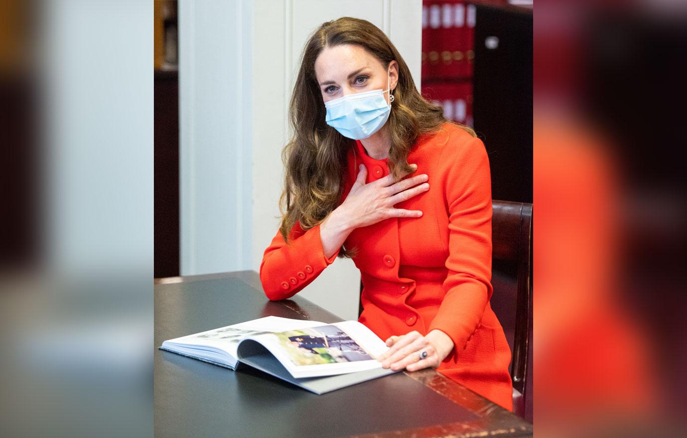 catherine duchess of cambridge arrives at the national portrait gallery archive tro