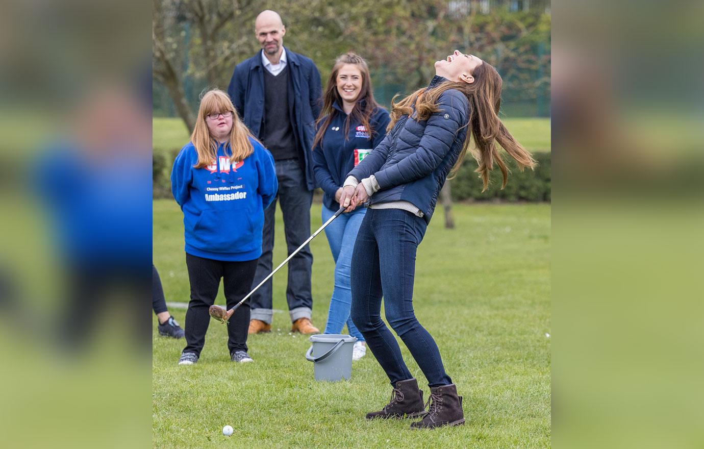 prince william and duchess catherine meet people at charity event