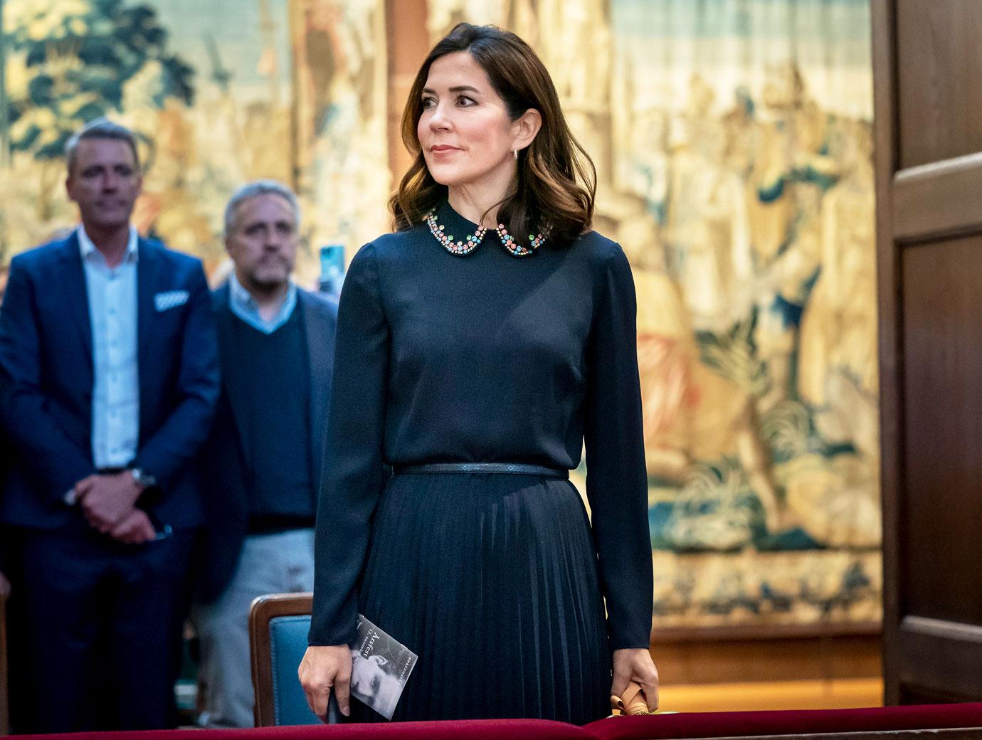 crown princess mary attends the annual university celebration