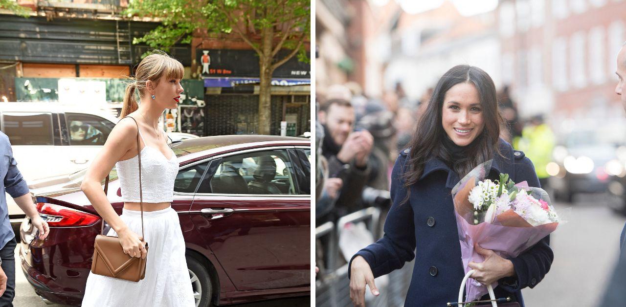 Taylor Swift Just Carried the Same Zodiac Clutch as Meghan Markle - Shop  Similar Styles