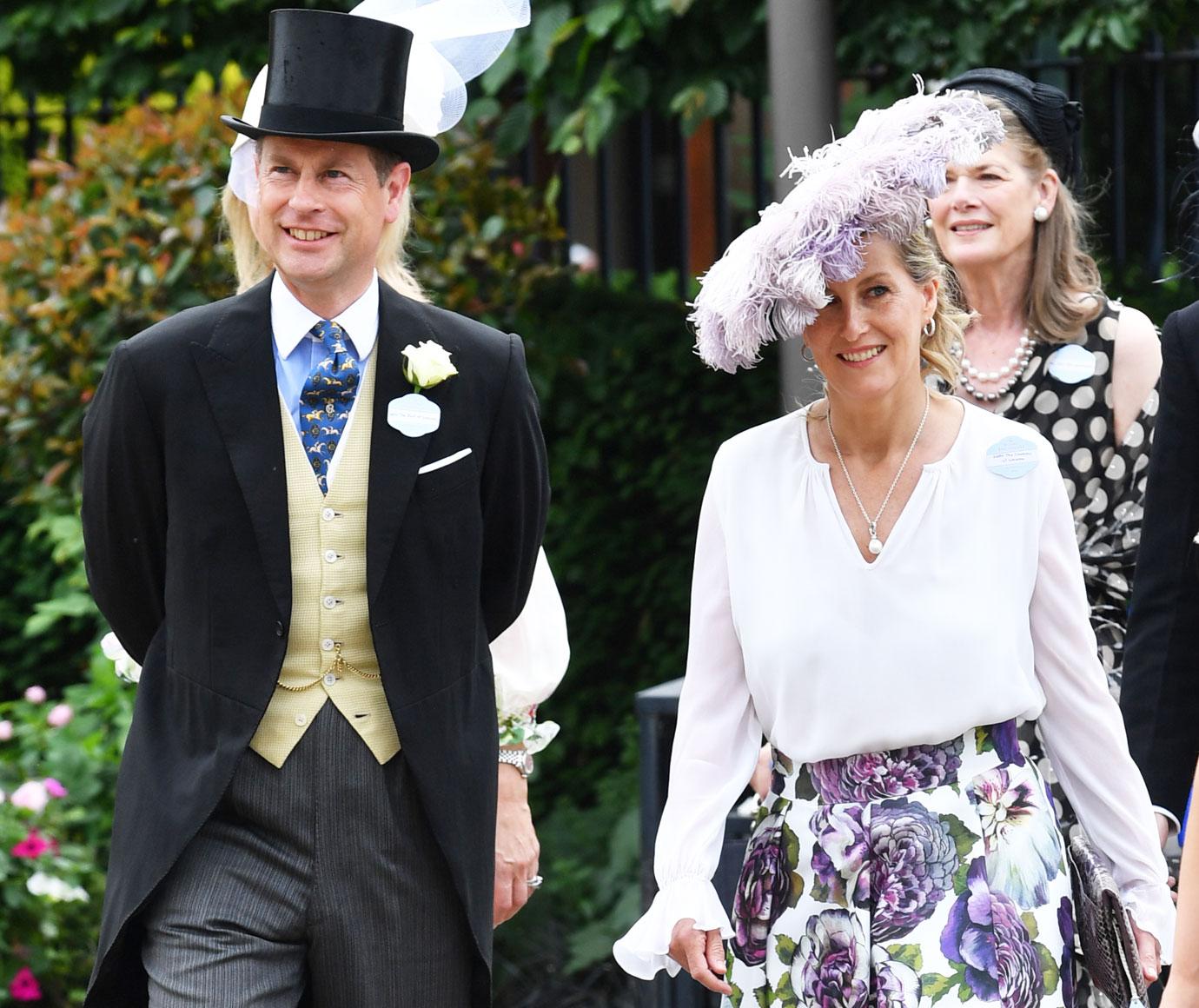 the earl and countess of wessex royal ascot second day arrivals