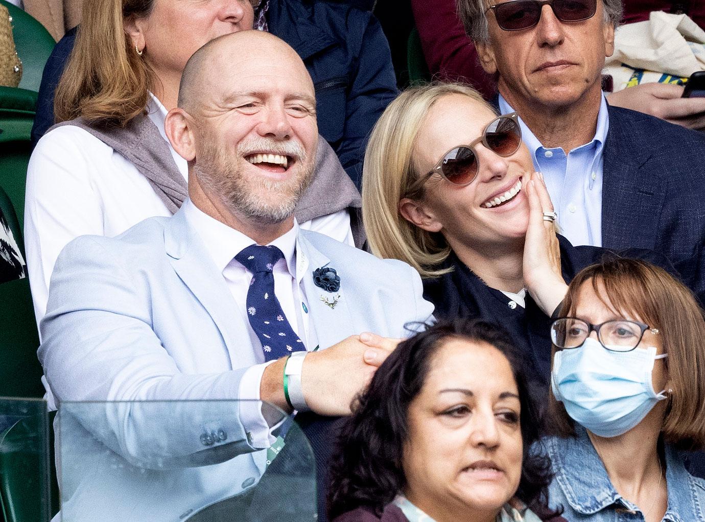 zara phillips mike tindall at wimbeldon