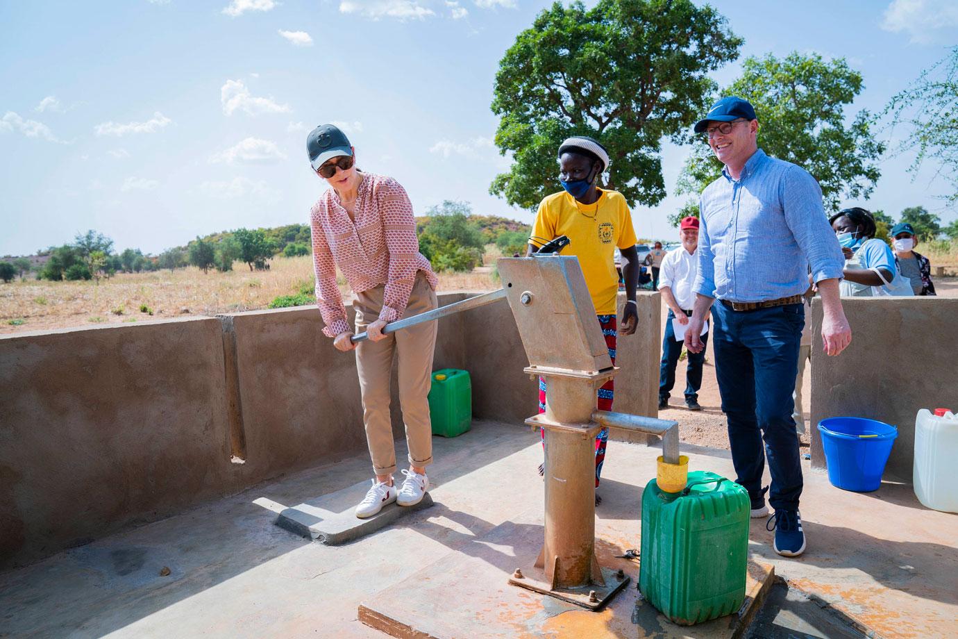 crown princess mary visits burkina faso