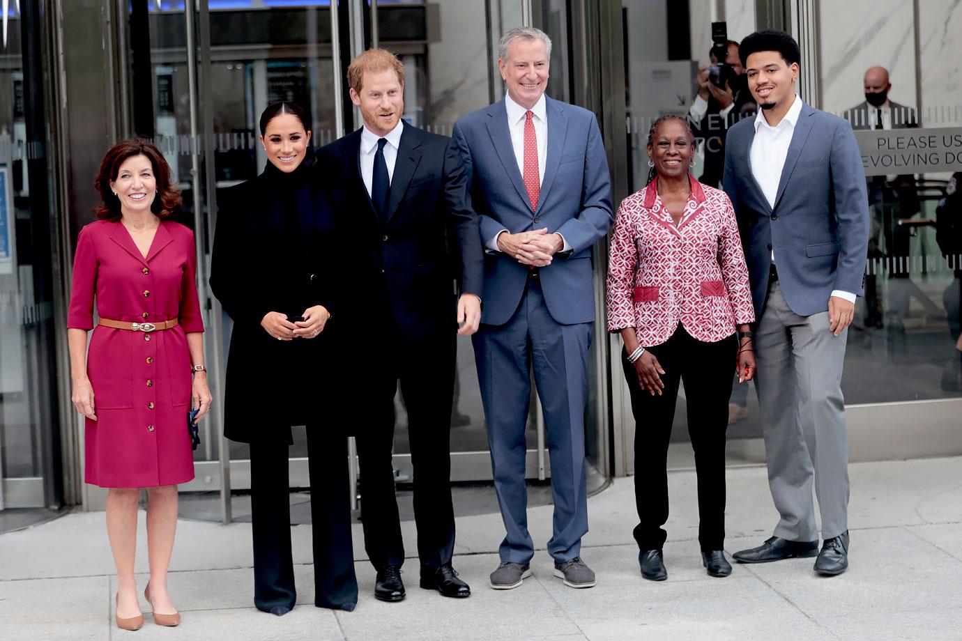 meghan markle prince harry new york city visit bill de blasio kathy hochul