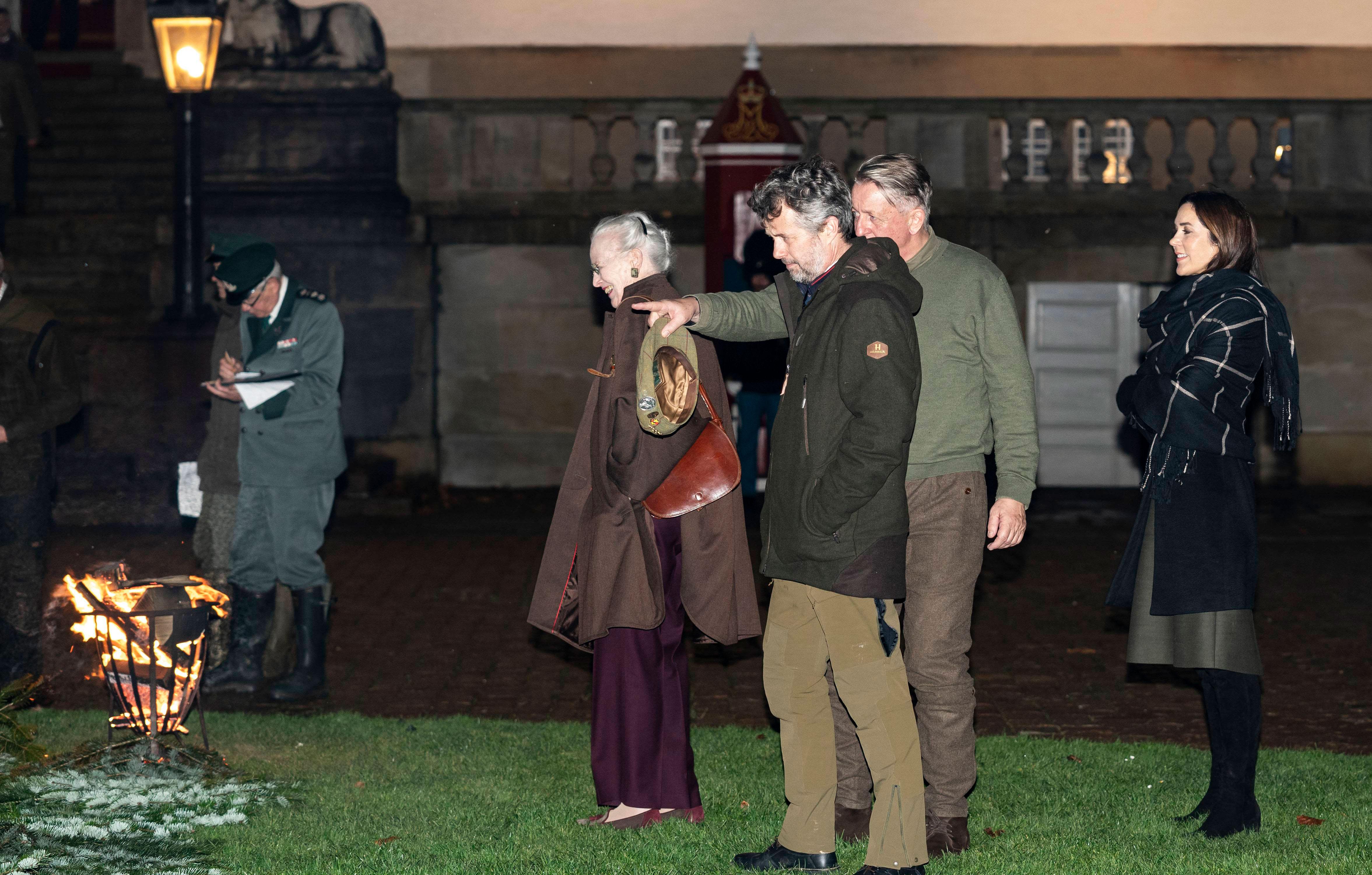 queen margrethe hosting annual royal hunting in gribskov