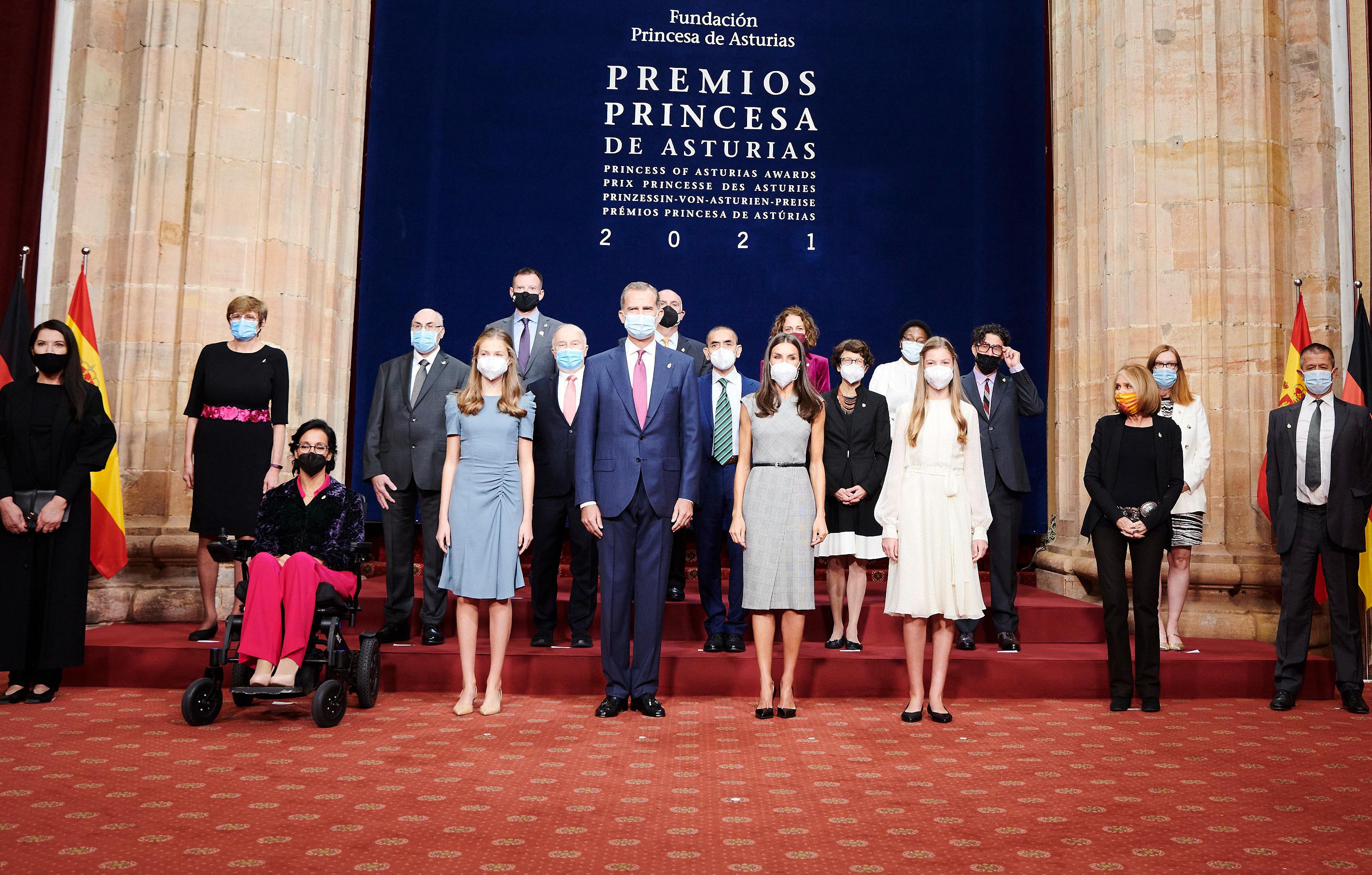 spanish royals attend audience with princess of asturias awards winners