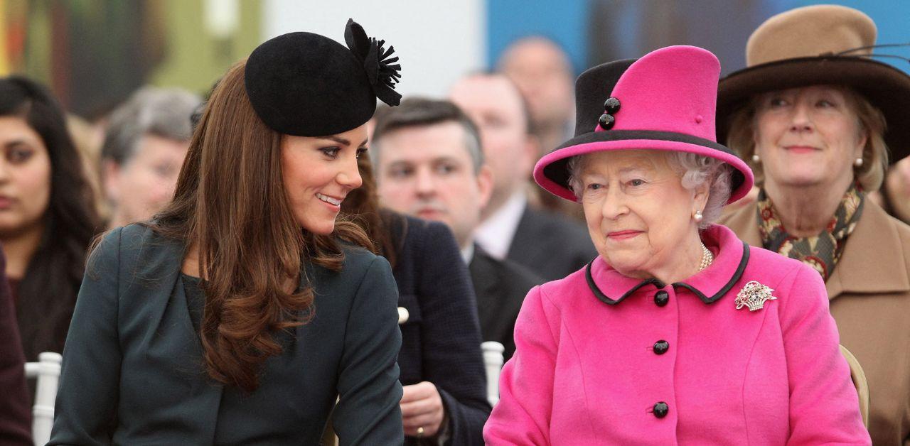 kate middleton appears emotional queen elizabeth anniversary service