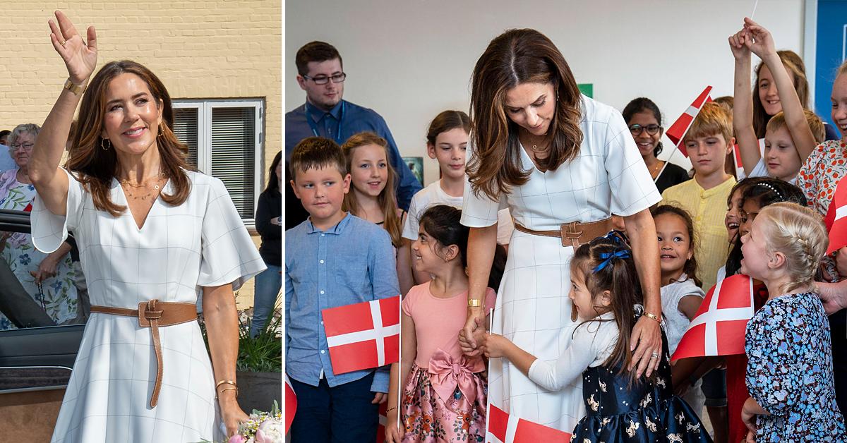 crown princess mary of denmark attends the official opening of lolland international school