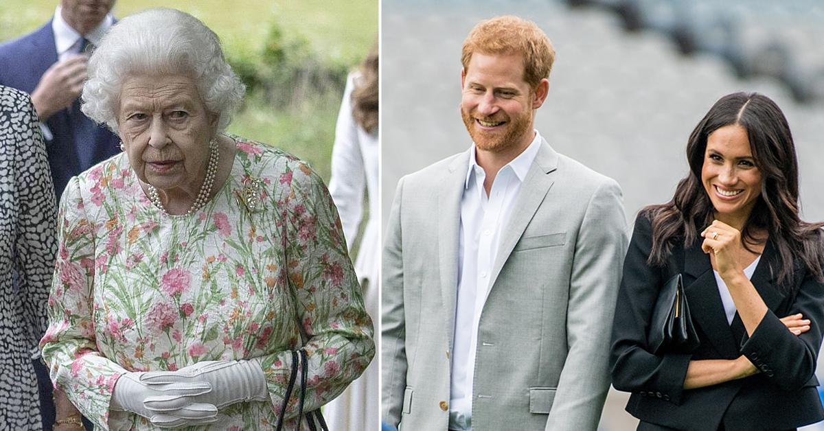 queen elizabeth wears special brooch g summit nod to prince harry meghan markle