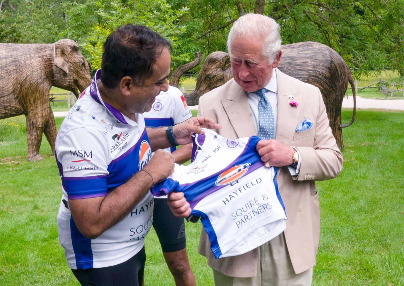 prince charles at palaces on wheels cycling event