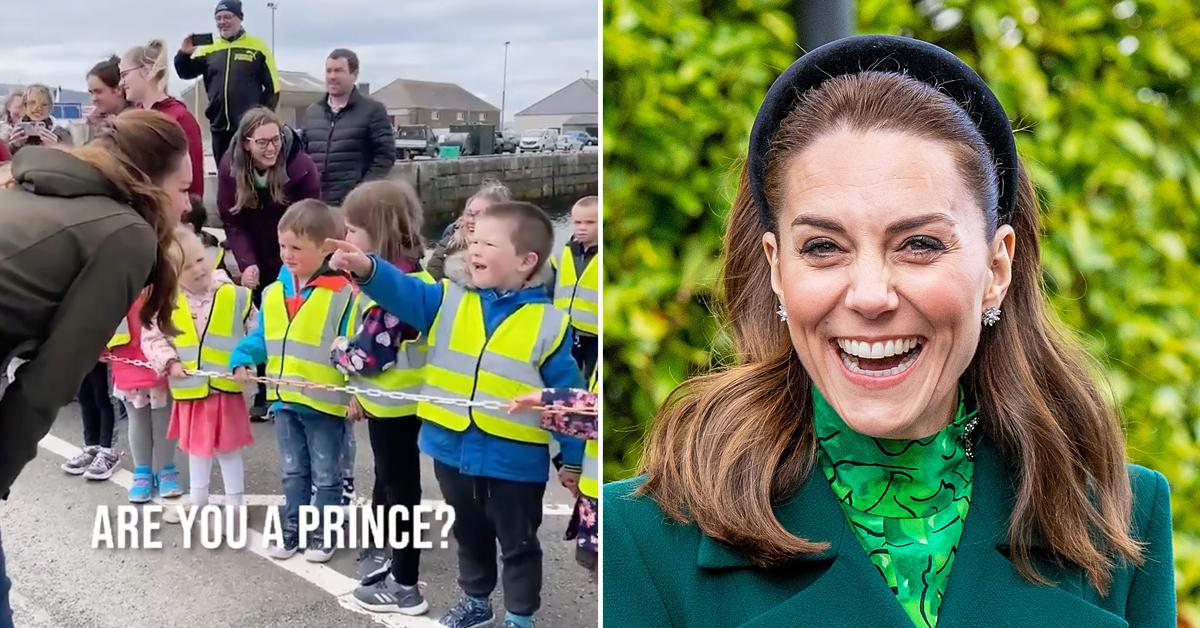 kate middleton adorably corrects little boy asks if shes a prince