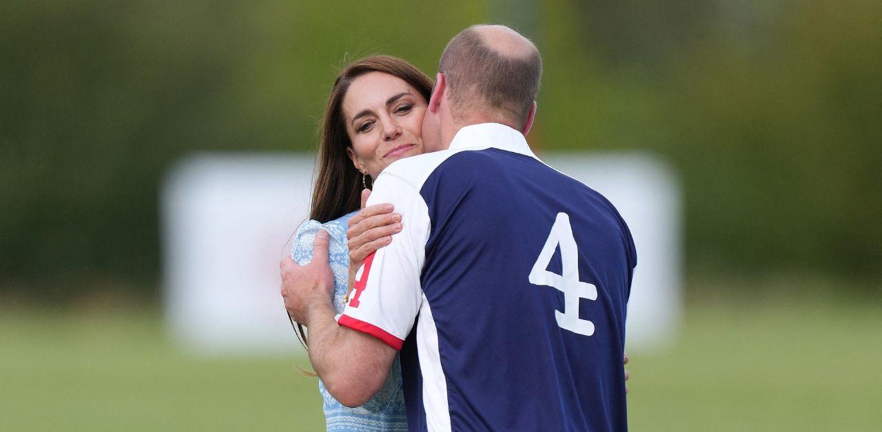 kate middleton prince william affectionate polo match