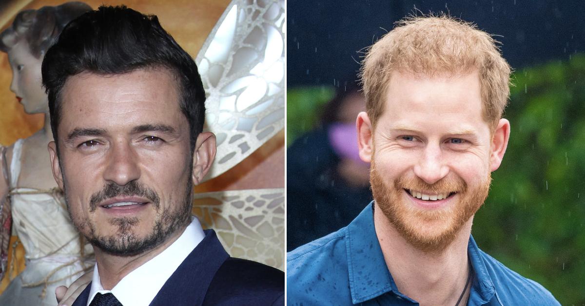 prince harry keeps contact orlando bloom pp