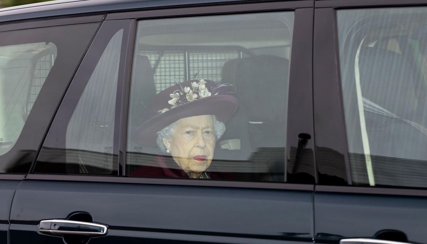 the queen is driven to the royal chapel of all saints in windsor great pk