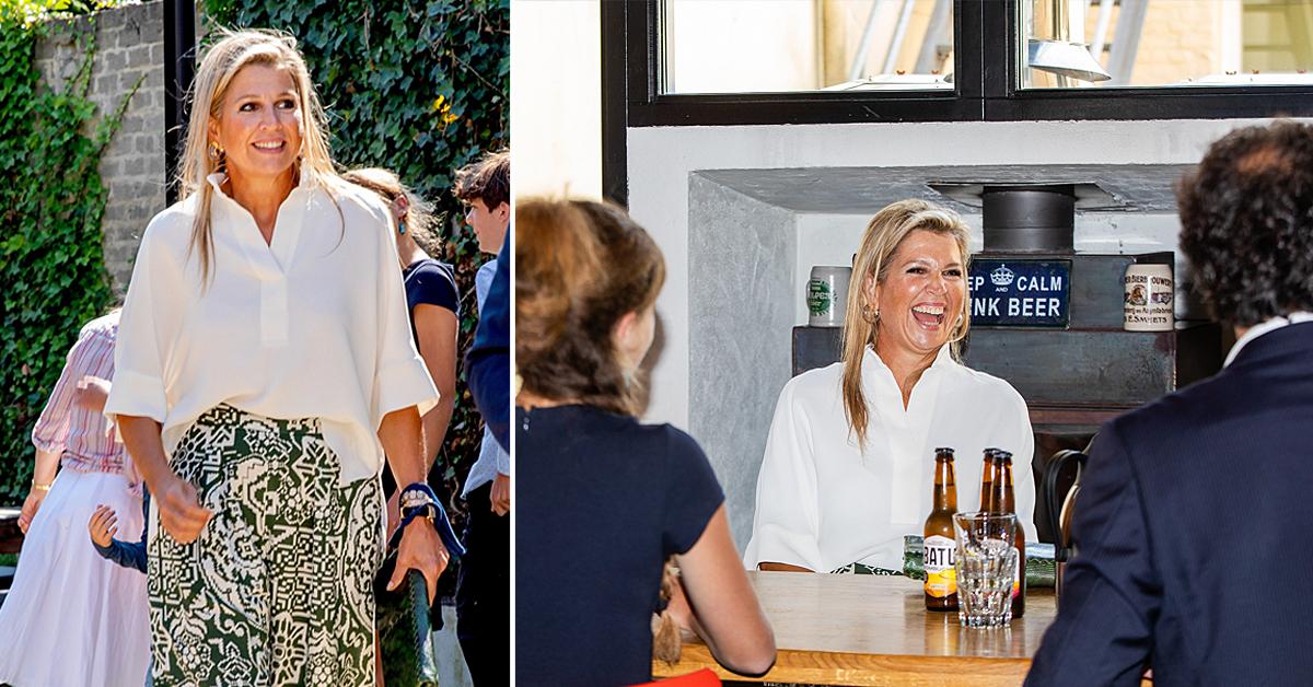 queen maxima visits gulpener beer brewery