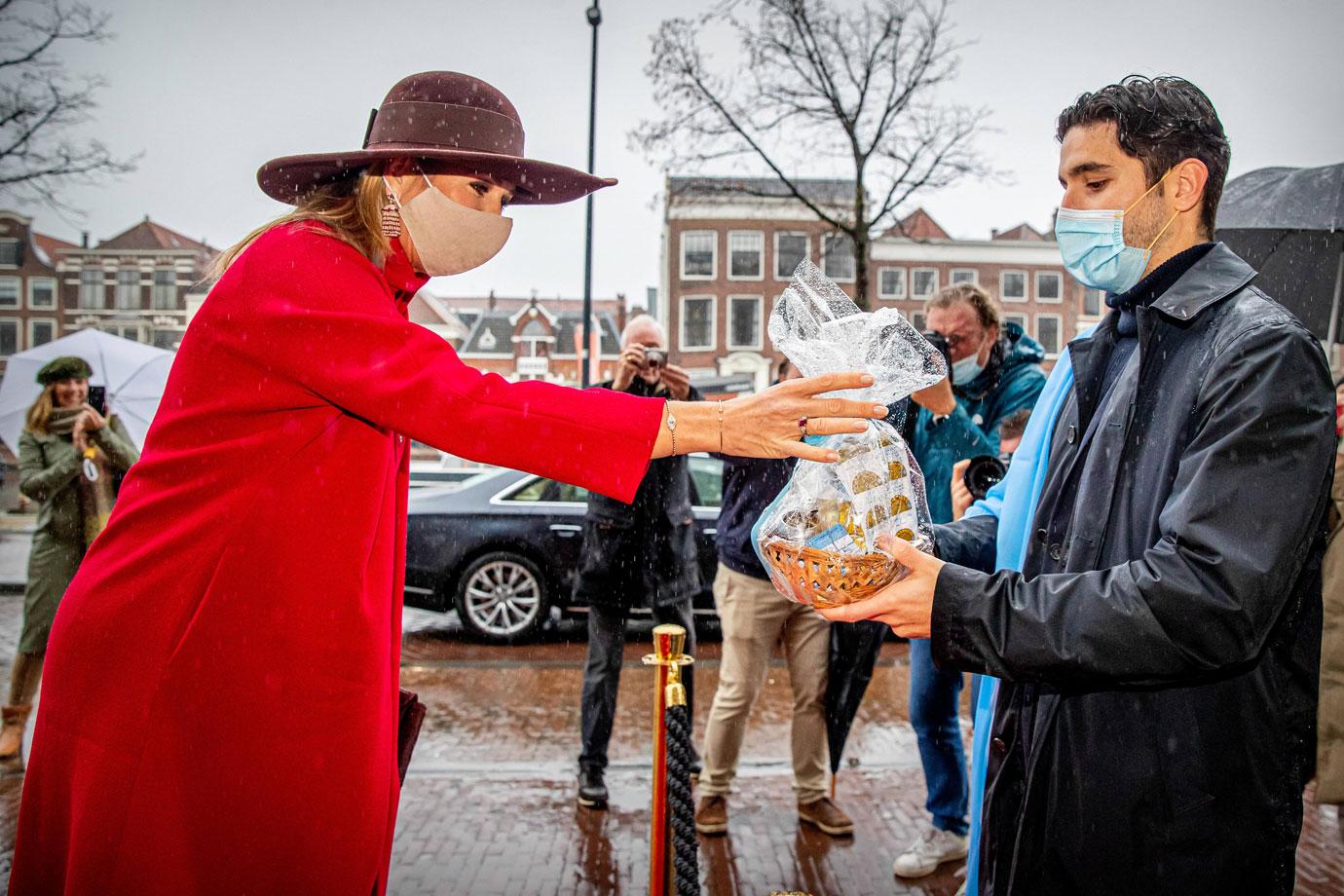 queen maxima at the opening of the pieter teylers huis