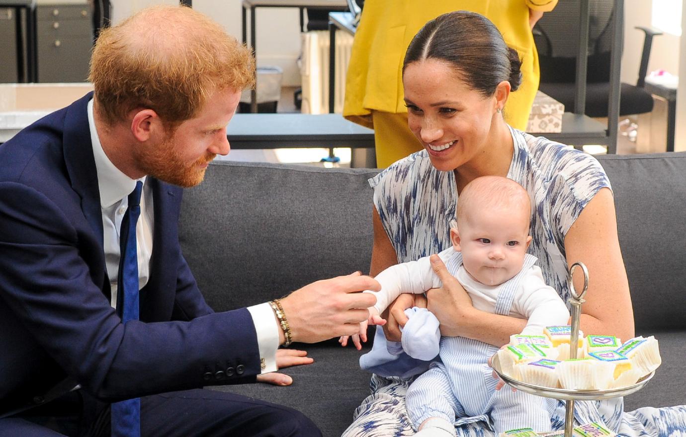 meghan markle prince harry giving attention to archie excited for sisters arrival