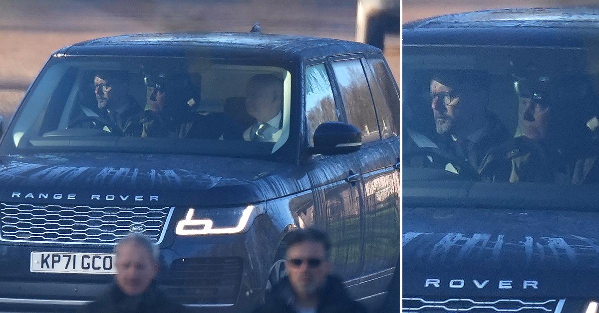 prince andrew is seen leaving his home