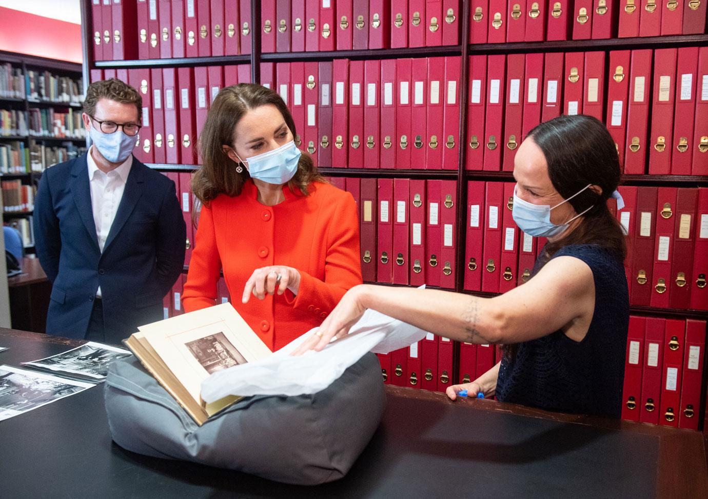 catherine duchess of cambridge arrives at the national portrait gallery archive tro