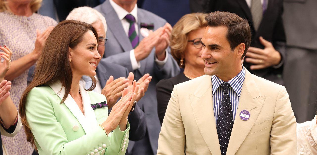 kate middleton accused flirting roger federer wimbledon