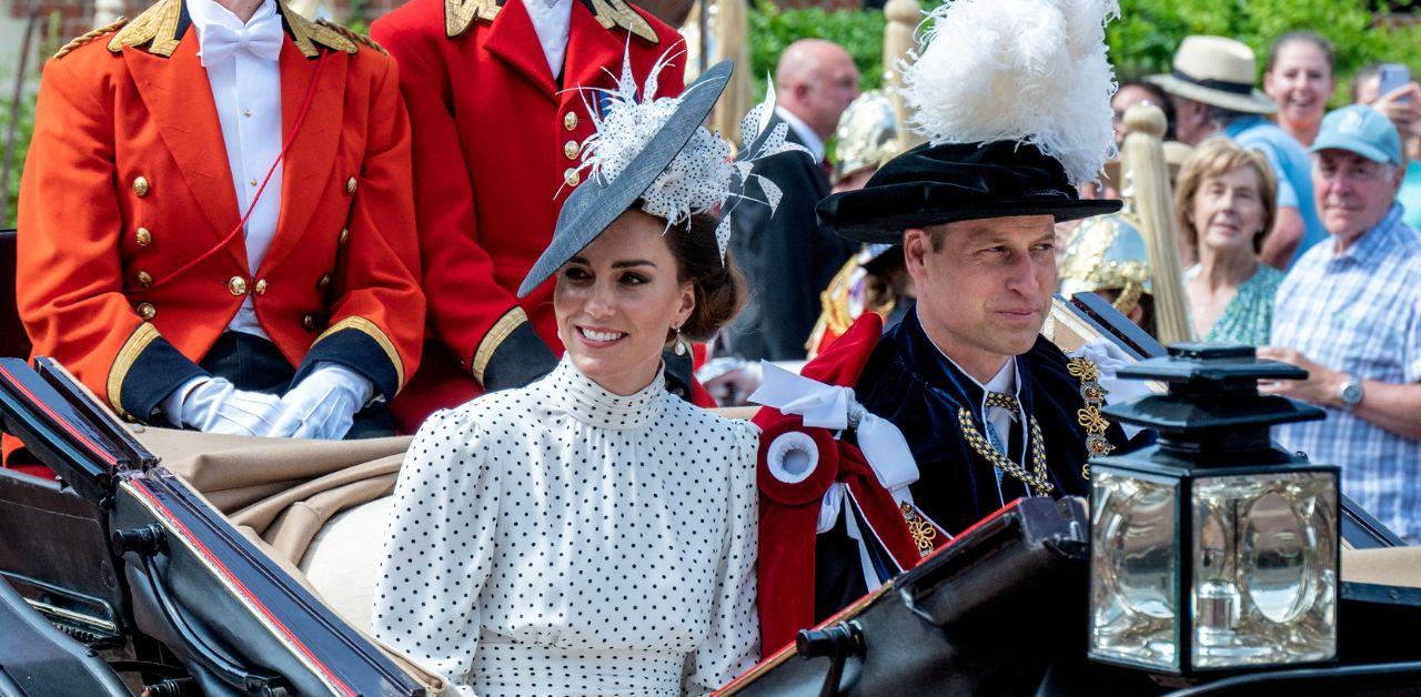 kate middleton spotted flirting prince william order of the garter