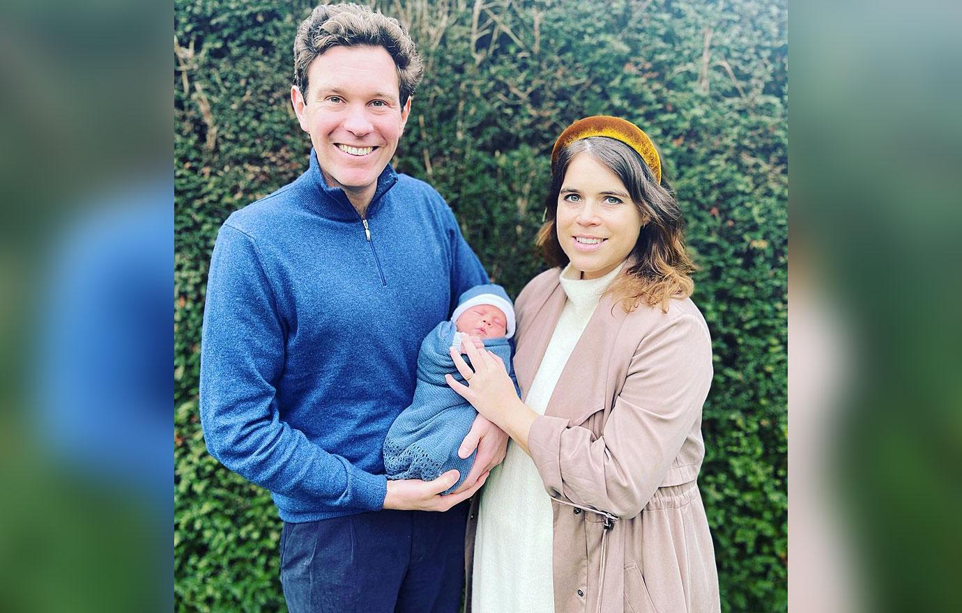 princess eugenie calls off christening son august covid scare tro