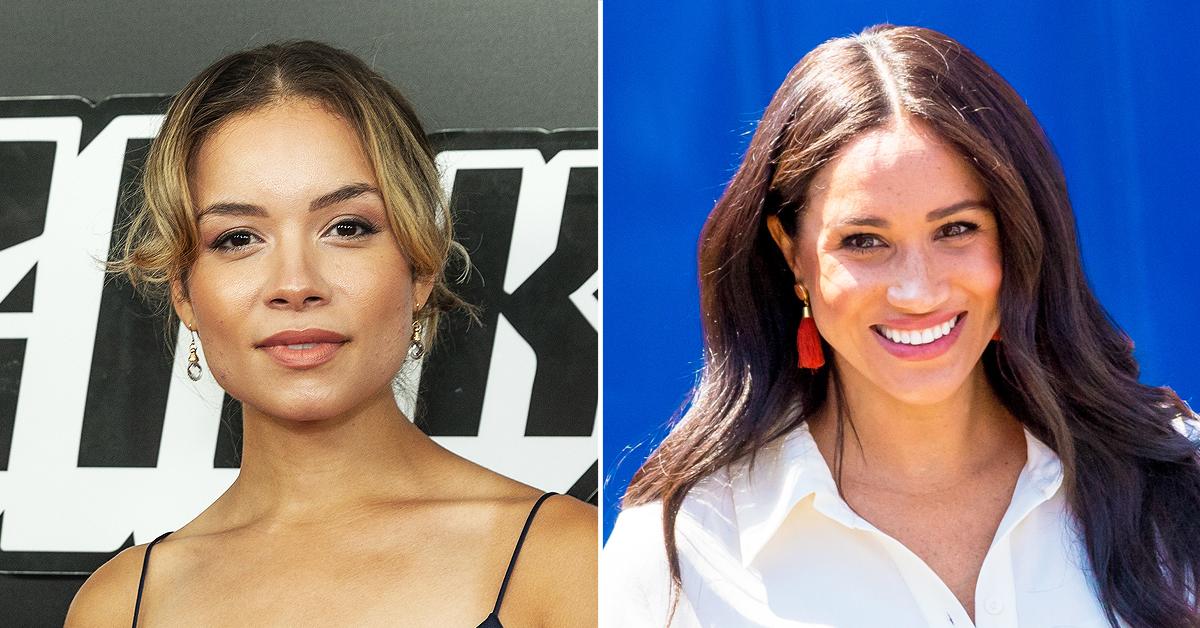 sydney morton studied meghan markles interviews suits scenes for role as duchess lifetime movie