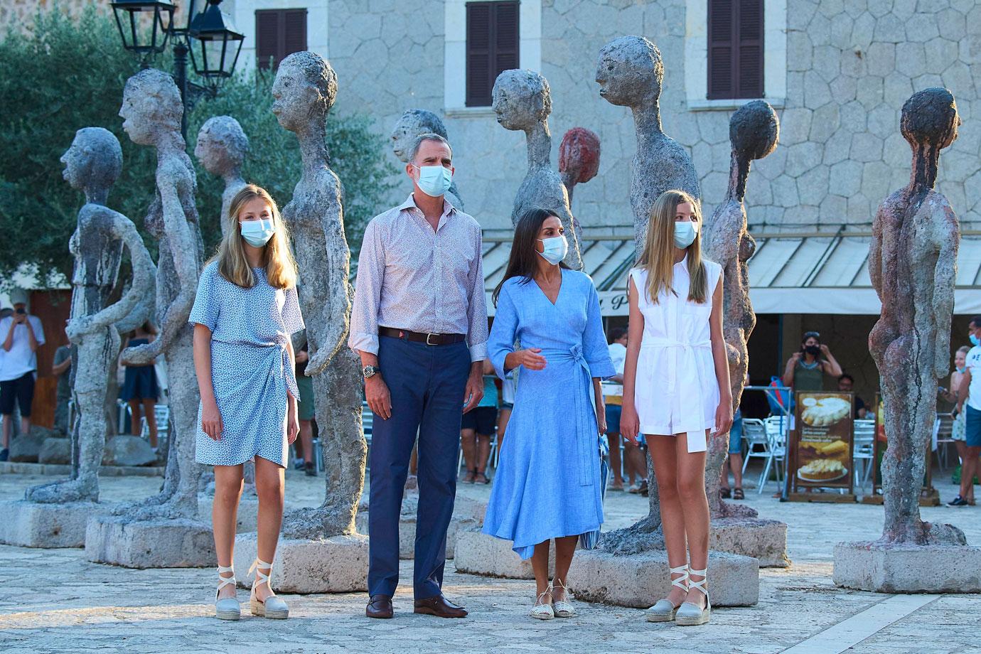 queen letizia family visit sierra de tramuntana and the lluc sanctuary