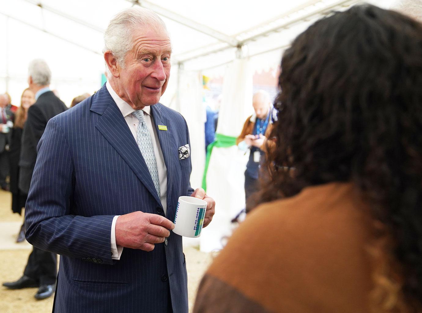 prince charles visits the gloucester and district samaritans