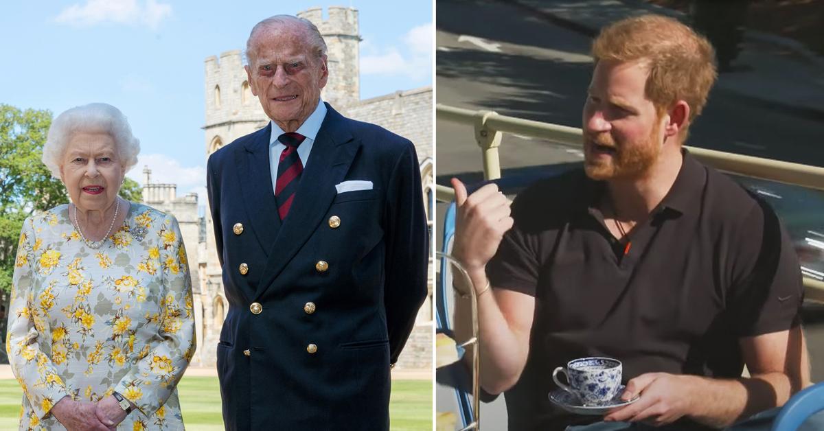 prince harry reveals grandparents queen elizabeth prince philip do zoom tro