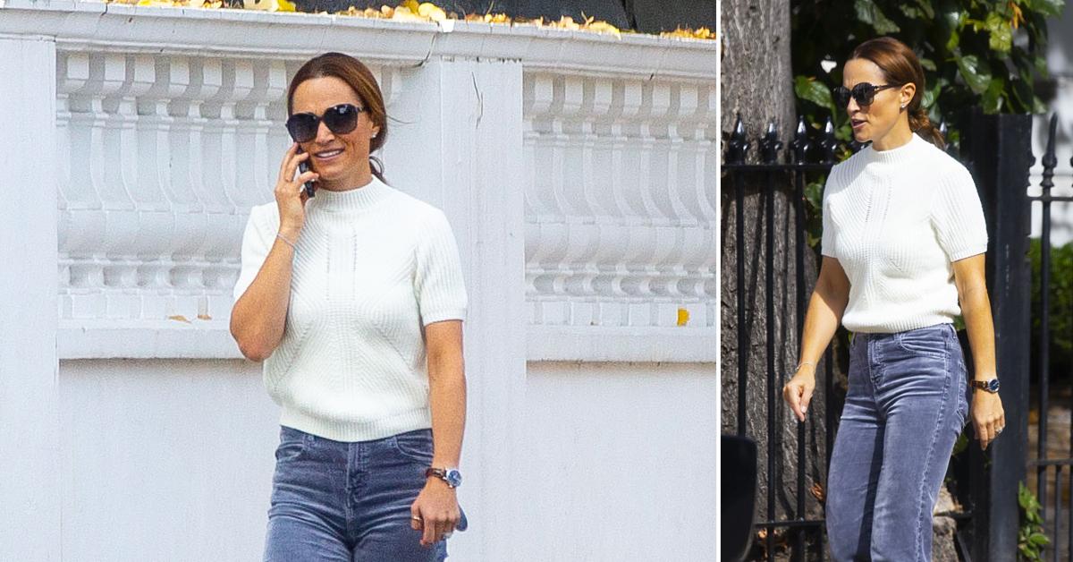 pippa middleton is seen for the first time since her brother james secret south of france wedding as she walks in sunshine in west london