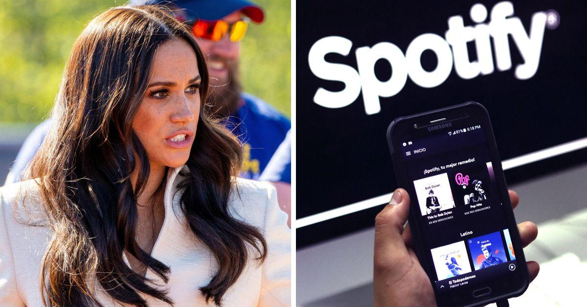 Meghan Markle appears downcast in first sighting since Spotify split