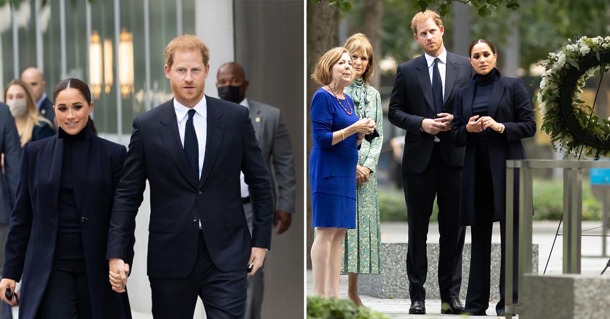 prince harry and meghan visit trade center and   museum pp